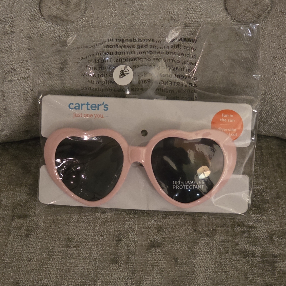 Carter's Pink Heart Sunglasses
